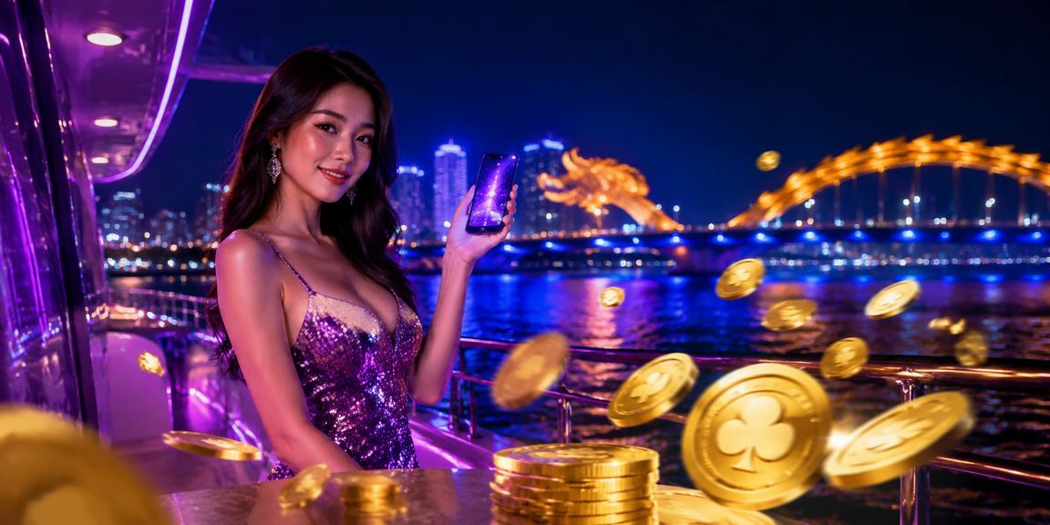 Sòng casino di động neon tại Đà Nẵng